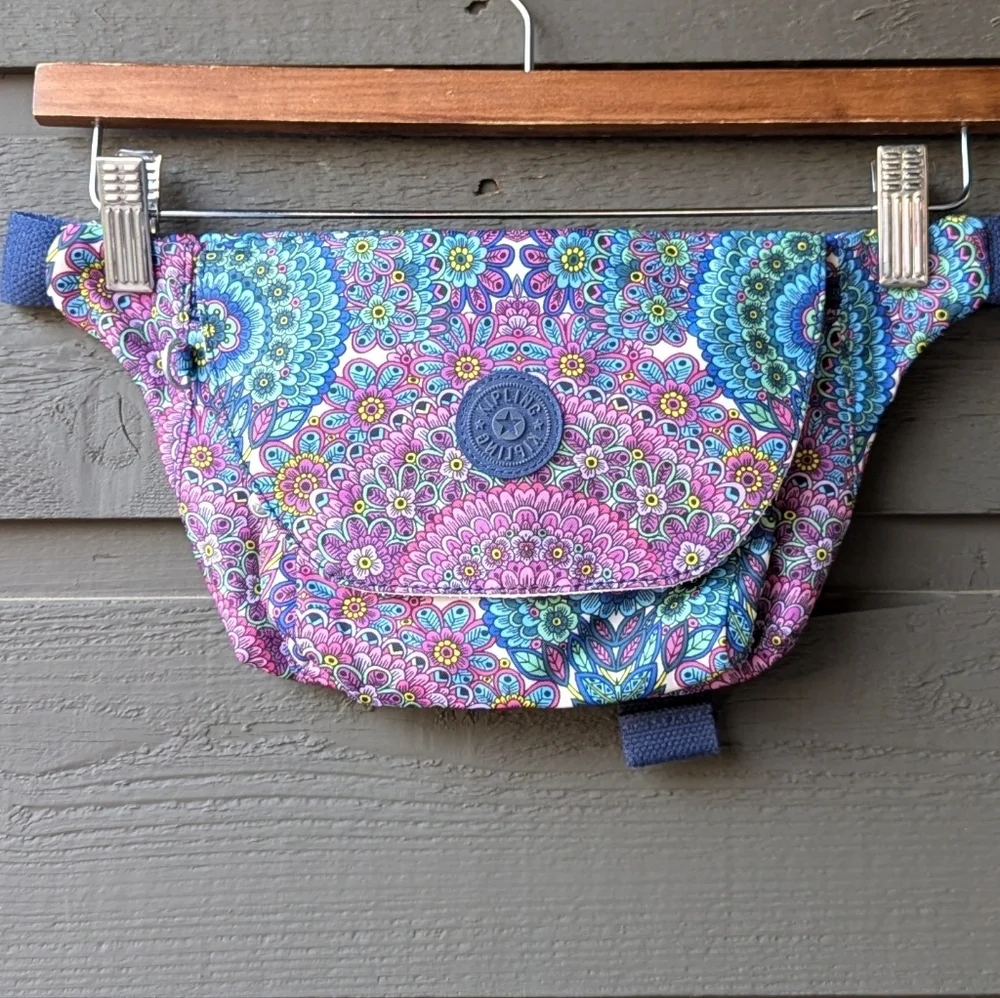 Kipling Colorful Kaleidoscope Cross Body Fanny Pack Waist Belt - Picture 10 of 10
